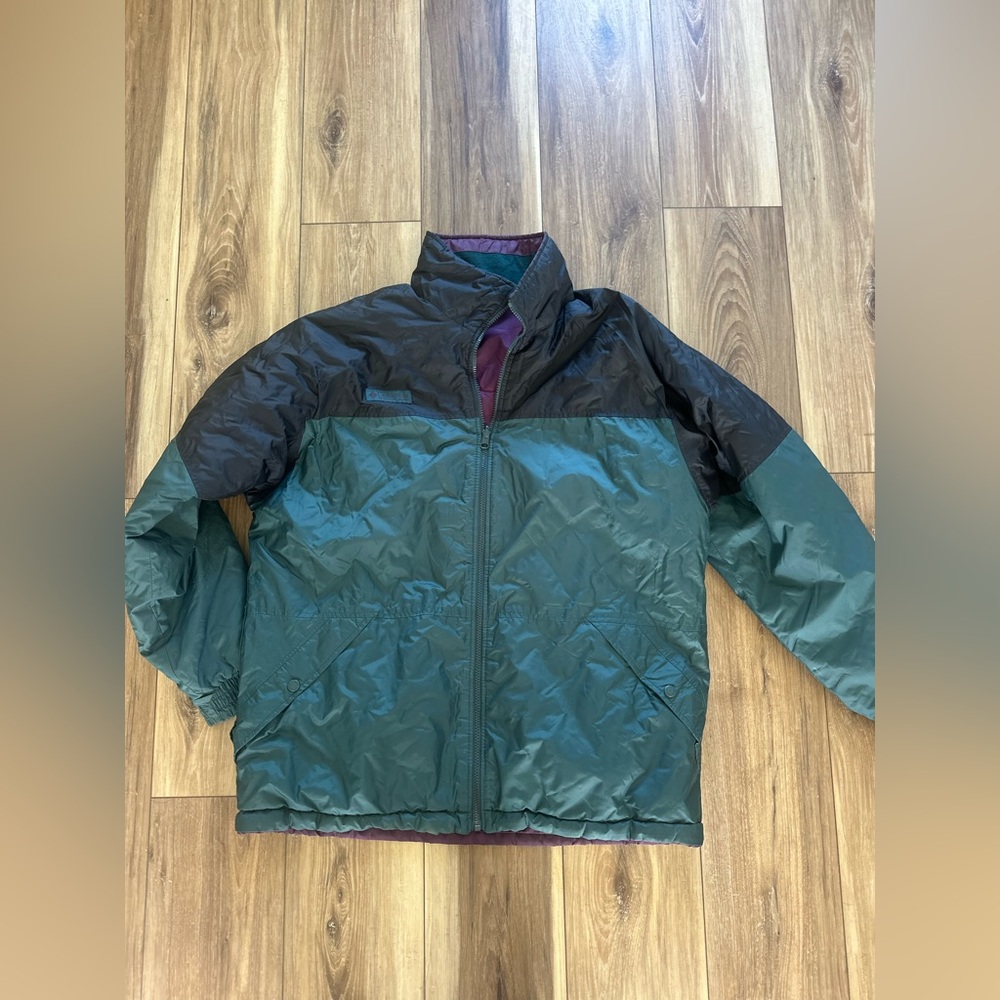 Columbia men’s vintage reversible jacket size large